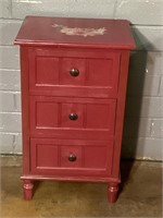 Small 3 Drawer Chest, 26in Tall X 16in Wide