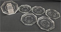 (6) Glass Saucers