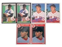 6 1985 Roger Clemens Rookie Cards