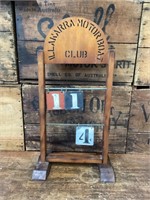 Illawarra Boat Club Scoreboard