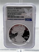 2012-S NCG PF69 Ultra Cameo American Silver Eagle