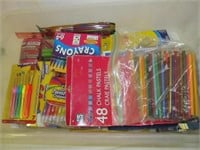 Art & Drawing Supplies - Most NEW In Tote