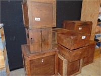 wooden stage prop boxes