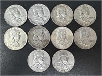 Franklin Halves (10 coins)