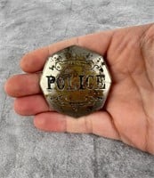 Antique New England Style Octagon Police Badge
