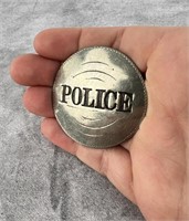 Antique Round Police Badge