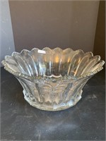 Large Heisey Glass Punch Bowl