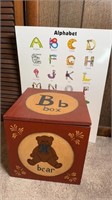 KIDS TOY BOX W/ CHARACTER TOYS