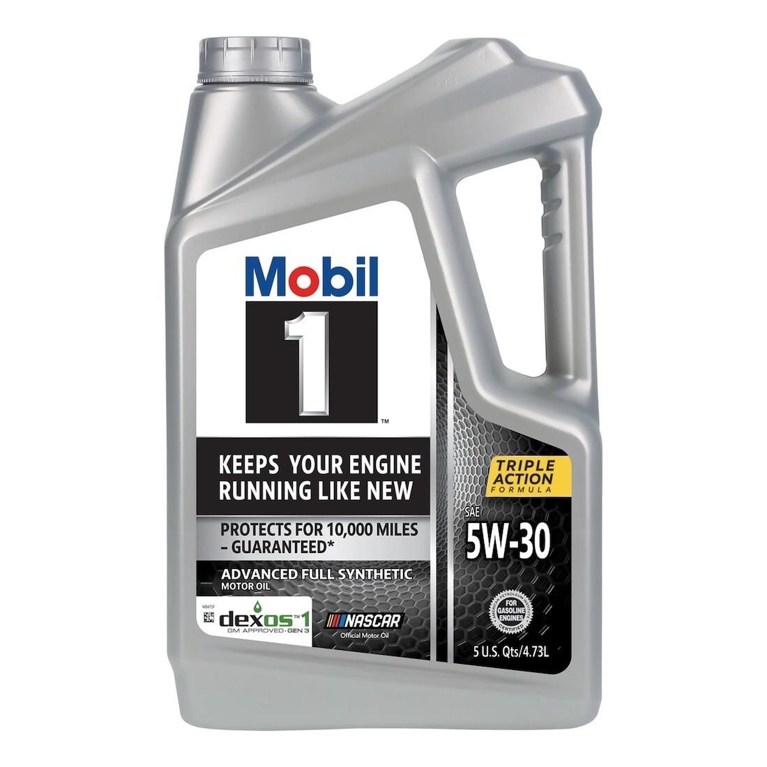Mobil 1 5 Qt 5W-30 Full Synthetic Oil