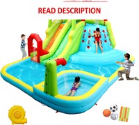 Inflatable Water Slide Park with Splash Pool