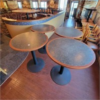 4 Round High Top Tables
