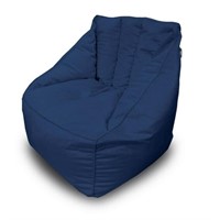 Lounge & Co Micro Mink Blue Bean Filled Chair