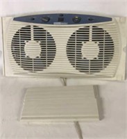 HOLMES ACCTEMP WINDOW FAN - WORKS 24W x 4D x 14H