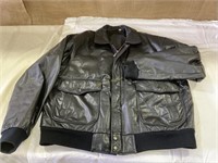 Men’s Leather Coat, L