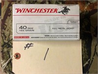 40 S&W 165 GRAIN  FULL METAL JACKET WINCHESTER
