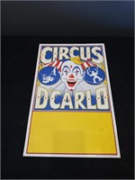 Circus D'Carlo poster