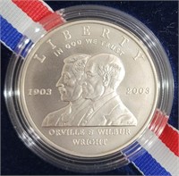 2003 First Flight Uncirculated Silver Dollar In