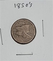 1850's No Date Flying Eagle Small Penny