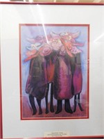 "Red Hats" Framed Prints