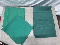 6 green cloth napkins