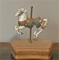 musical carousel horse - moves up-and-down and