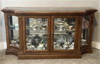 Lighted curio cabinet  - contents not included
