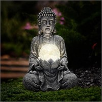 Solar Zen Buddha Statue