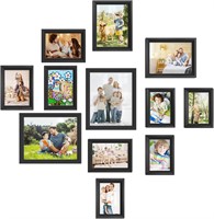 12 Pack Wood Photo Frames  Gallery Wall Decor