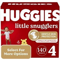 Huggies Snugglers  Size 4 (22-37 lbs)  140 Ct