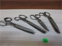 4 Pair of Vintage Scissors