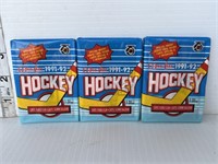 3 1991-92 Opeechee hockey card packs