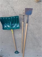 Hoe, Scraper, Snow Shovel