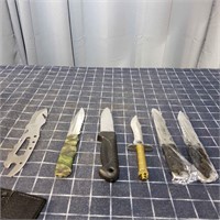 a4a3 6 Hunting knives 3"-4" blades