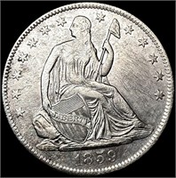 1859-O Seated Liberty Half Dollar NEARLY