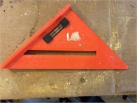 Woodworking Triangle Ruler with Level