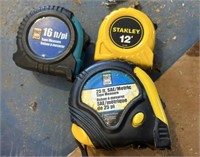 Lot of Three Measuring Tapes