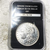 1887 Morgan Silver Dollar PCS - GENUINE UNC