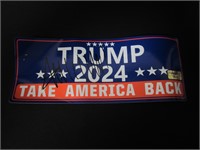 Donald Trump signed Bumper Sticker COA