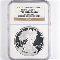 2011-W Proof Silver Eagle NGC PF70 UC