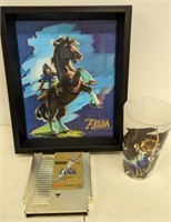 The Legend of Zelda Game, Glass & Framed Print