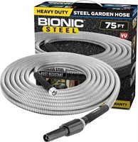 Bionic Steel 75 FT Garden Hose with Nozzle, 304 St
