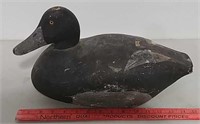Black wooden duck decoy