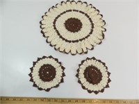 Qty of 3 Doily's - Hand Made