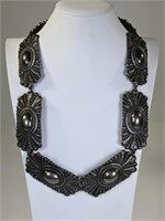 Vintage Large Panel Collar Necklace, E Spain
