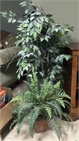 Artificial Tree and Planted Fern
