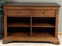 Wooden 2-Drawer Sofa Table