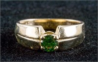 10k Gold 0.33ct Green Diamond Ring CRV $4150