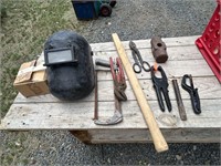 LOT OF WELDING, AND GARAGE TOOLS