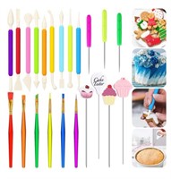 22 Pieces Fondant Gum Paste Tools Bake Decorating