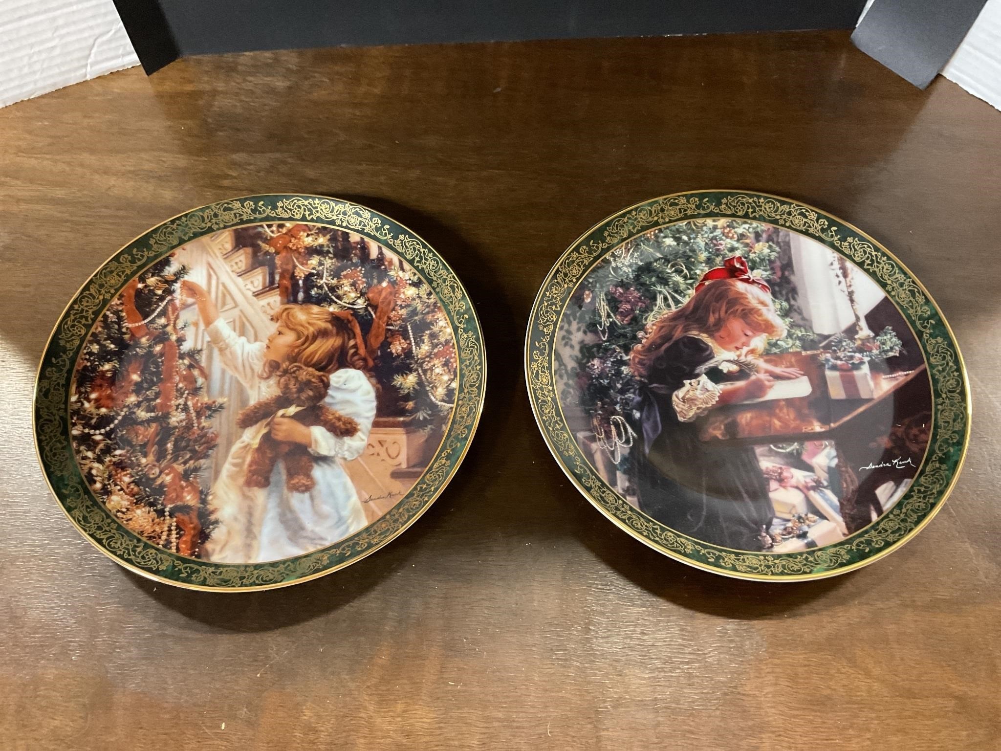 Reco Victorian Christmas numbered plates